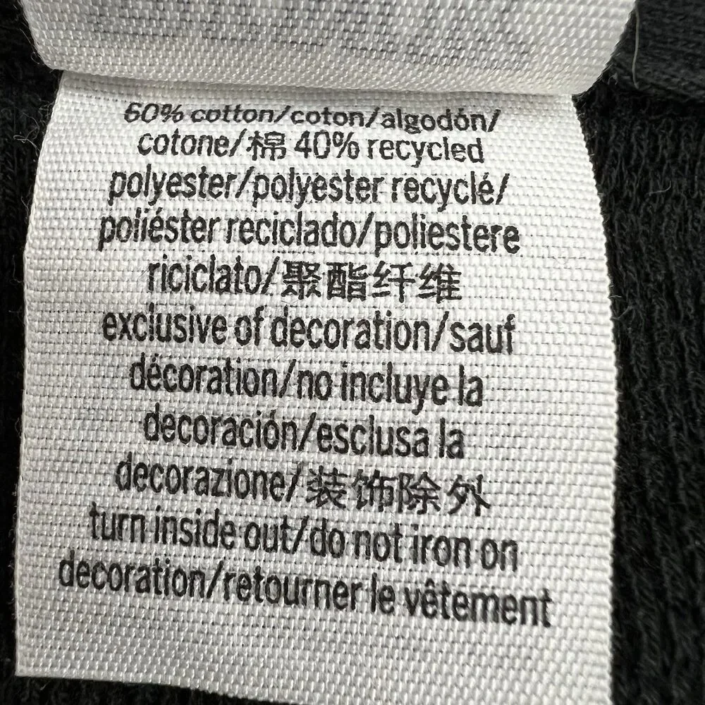 Victorias Secret Pink Shirt Womens XL Black Fleece Button Up Shacket Logo Lounge - Picture 6 of 9